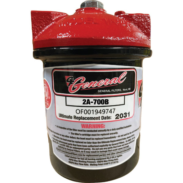 General Filters 12 psi 3/8 In. NPT Fuel Oil Filter 2A700B