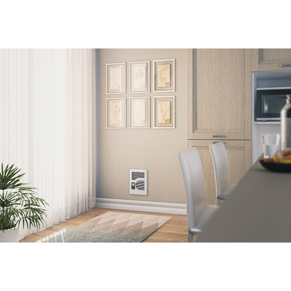 Cadet Energy Plus 1600W 240V Electric Fan-Forced Heater with Digital Thermostat, White