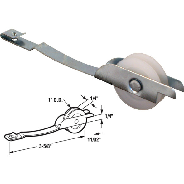 Prime-Line Straight Screen Door Tension Spring with Roller B 649