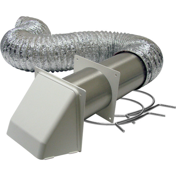 Lambro Brown Outside Dryer Vent Kit (6-Piece) 1375B