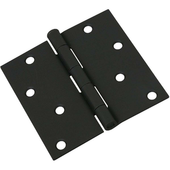 National Hardware 4 In. Square Black Door Hinge N241-208