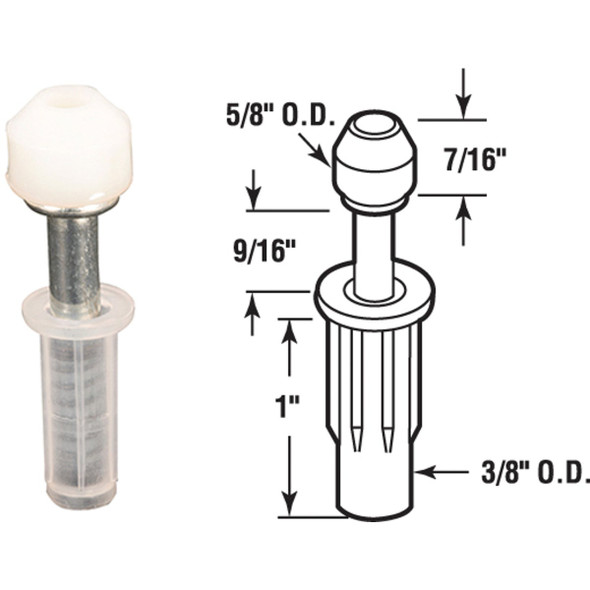 Prime-Line Bifold Door Top Mount Pivot (2 Count) N 6702
