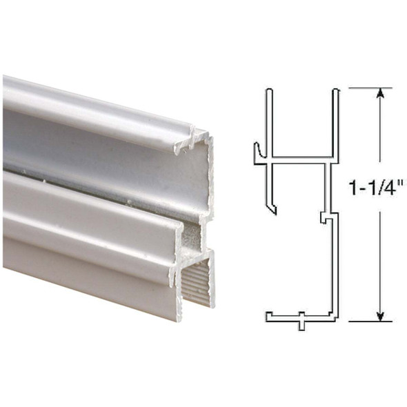 Prime-Line 1-1/4 In. x 72 In. White Triple Track Bottom Window Frame Pack of 6