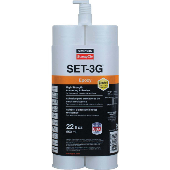 Simpson Strong-Tie 22 Oz. High-Strength Epoxy Adhesive with Nozzle & Extension