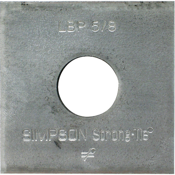 Simpson Strong-Tie 5/8 Bearing Plate 9/64" LBP5/8 Pack of 50