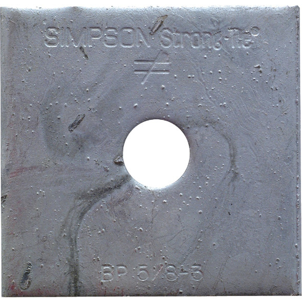 Simpson Strong-Tie 5/8 In. x 3 In. Uncoated Steel Bearing Plate Pack of 50