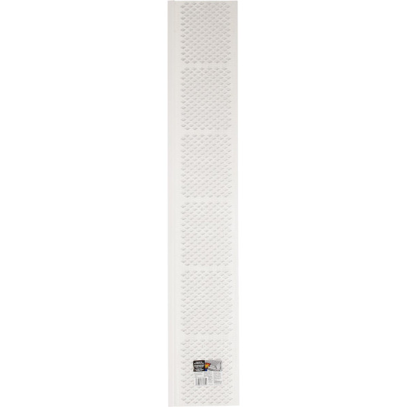 Amerimax 6-1/2 In. x 3 Ft. White Vinyl Gutter Guard with Filter 86370