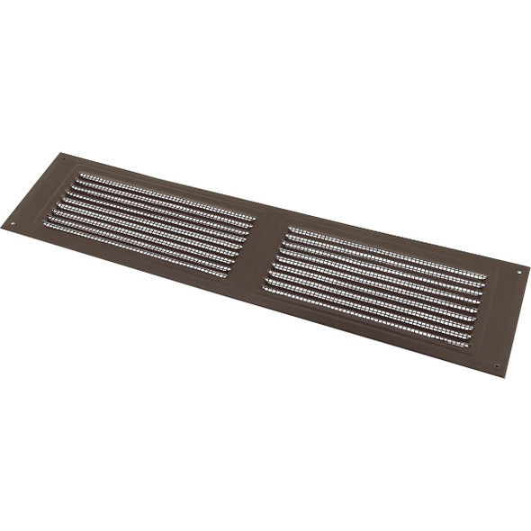 NorWesco 16 In. x 8 In. Brown Galvanized Soffit Ventilator 556148