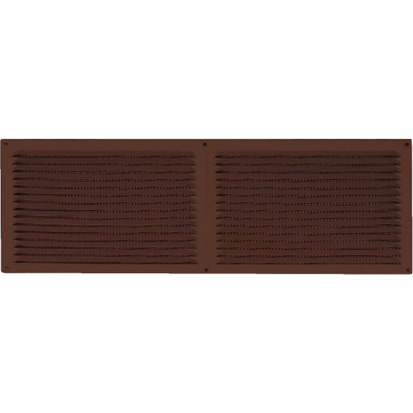NorWesco 16 In. x 6 In. Brown Galvanized Soffit Ventilator 556147
