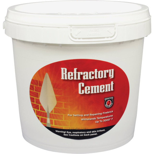 Meeco's Red Devil 1/2 Gal. Buff Refractory Furnace Cement 610