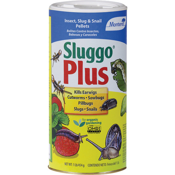 Monterey Sluggo Plus 1 Lb. Ready To Use Pellets Organic Slug & Snail Killer
