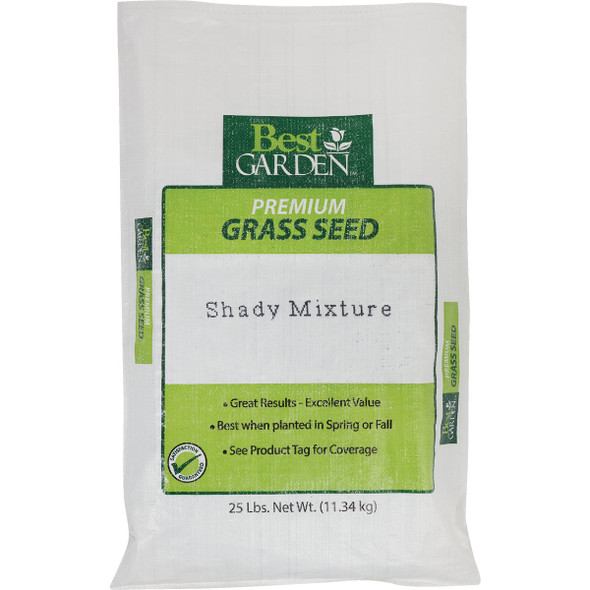Best Garden 25 Lb. 7500 Sq. Ft. Coverage Shady Grass Seed 71097 Best Garden 25 Lb. 7500 Sq. Ft. Coverage Shady Grass Seed 71097