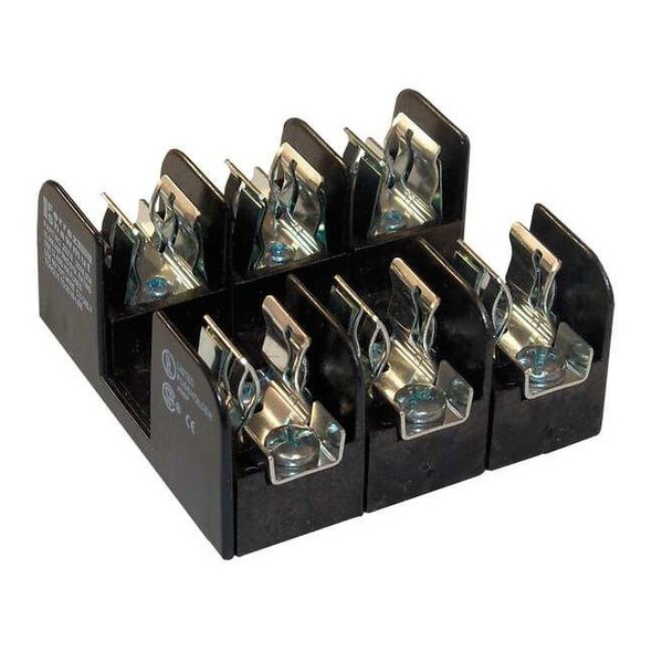 Open Fuse Block, H; K5 UL Class, 250V AC/DC Volt Rating, 3 Poles, Screw