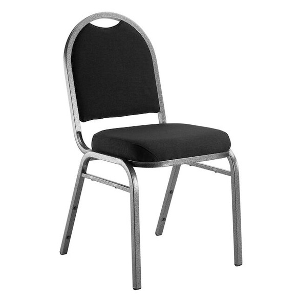 National Public Seating Stacking Chair, 9200 Series, Fabric Black 9260-SV
