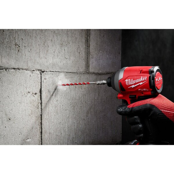 Milwaukee Tool 3/16 in. x 4 in. SHOCKWAVE Carbide Hammer Drill Bit for Concrete Screws 48-20-9094
