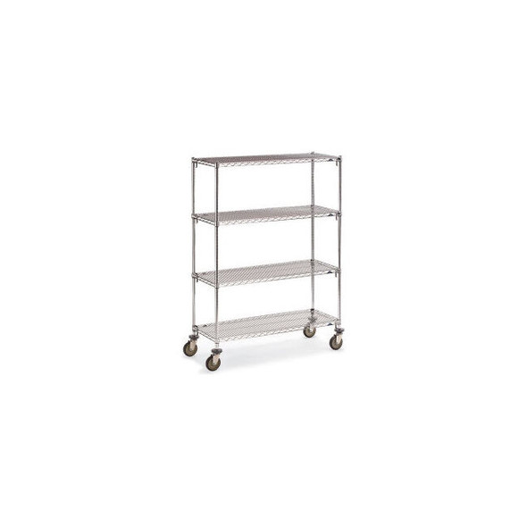 Metro Super Erecta Wire Shelf Truck w/4 Adjustable Shelves 900 lb. Capacity 36""