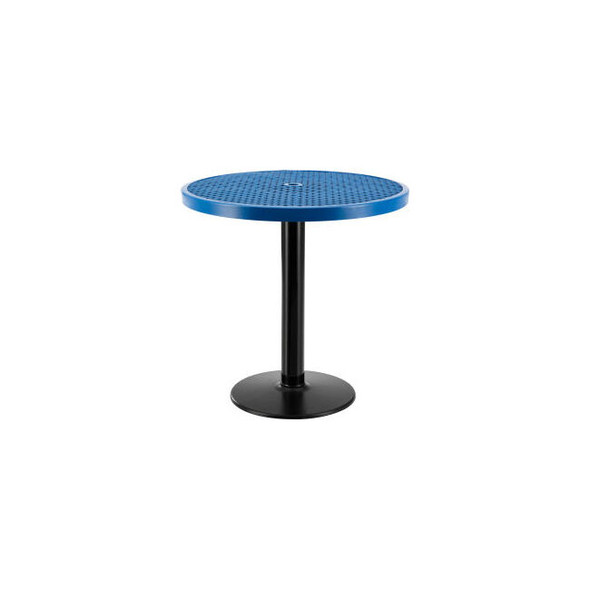 Global Industrial 36"" Round Outdoor Counter Height Table 36""H Blue
