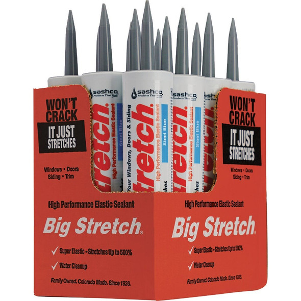 Sashco Big Stretch 10.5 Oz. Acrylic Elastomeric Caulk, Steel Blue 10082 782997