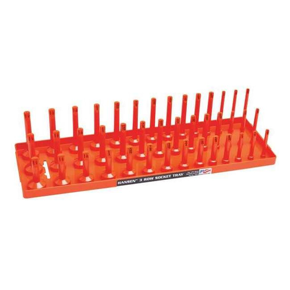 Hansen Global SocketTray,Orange,Plastic,311/16in,1PK 12053