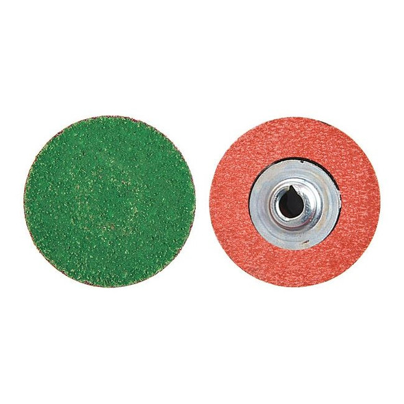Norton Abrasives Qk Change Disc, ZircAlO, 2in, 60G, TS, PK100 08834167068