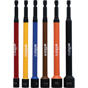 6 Piece Color Coded Magnetic Nut Setter SAE Set 70486