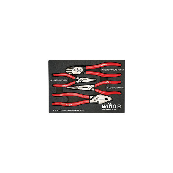 4 Piece Classic Grip Pliers and Cutters Tray Set 34681