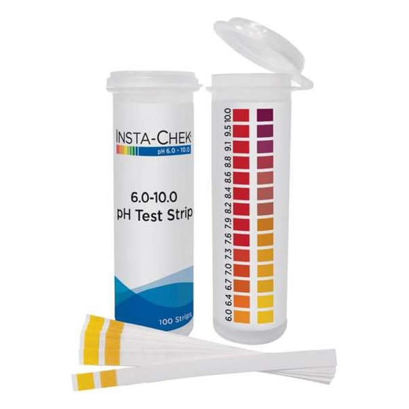 Hydrion pH Test Strips,3 1-4 in L,1-4 in W,PK600 86010