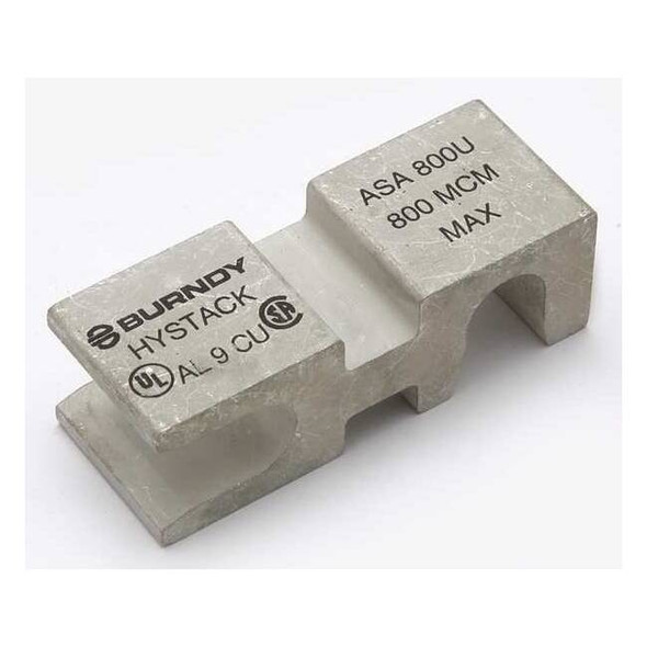 Mechanical Lug, 800 kcmil Max, 2 Hole, Not Applicable Stud, Aluminum, Copper
