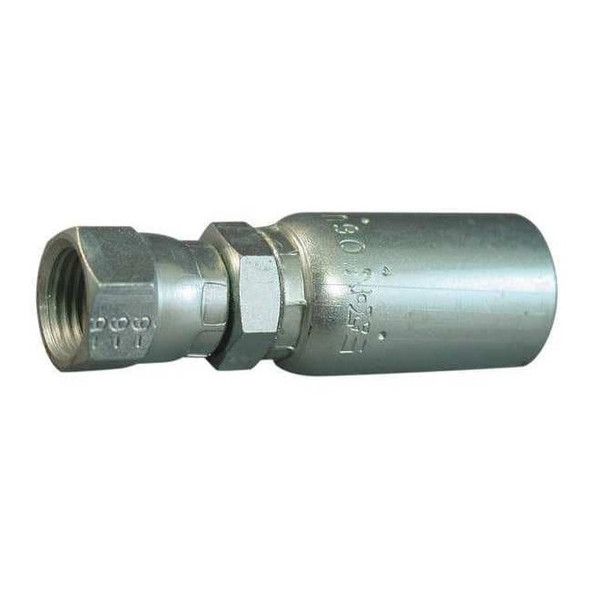 Weatherhead Crimp Fitting,1/2" I.D.,3/4",F,JIC,PK5 08E-608