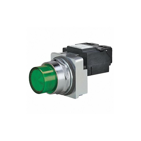 Siemens Pilot Light, Green, 30mm, LED 52PL4J3XB