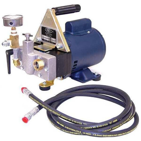 Wheeler-Rex Hydrostatic Test Pump, Electric, 1/2 HP 38300