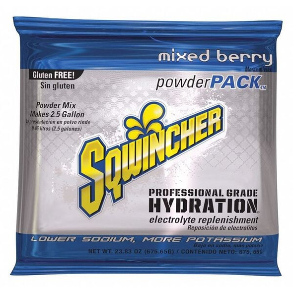 Sqwincher Sports Drink Mix Powder 23.83 oz., Mixed Berry 159016048