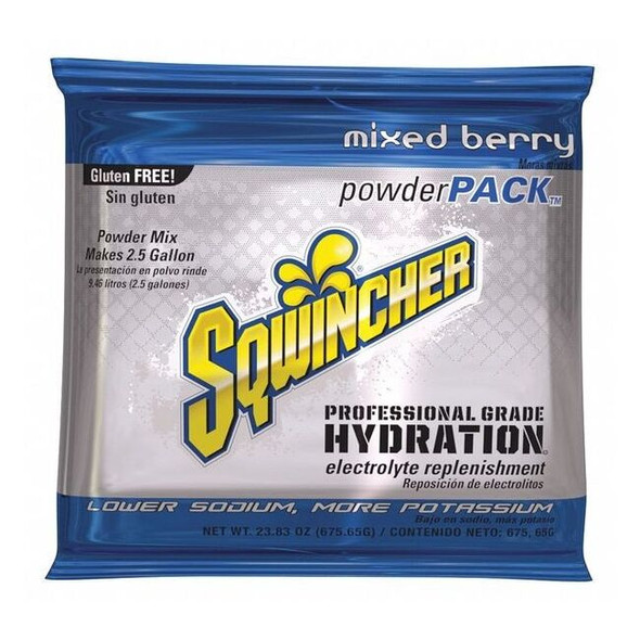 Sqwincher Sports Drink Mix Powder 23.83 oz., Mixed Berry 159016048