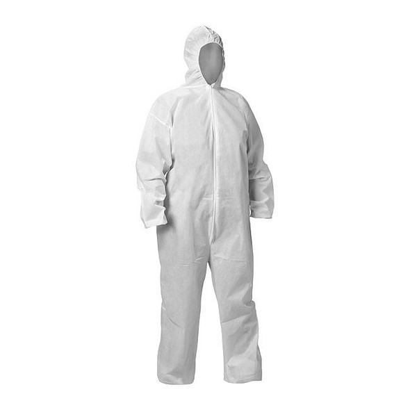 Kleenguard Coveralls,L,Wht,KleenGuard A20,PK50 68972