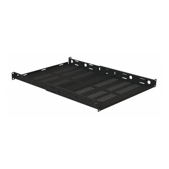 Video Mount Products 1U Vented Adjustable Four Post Rack Shelf ERS1U4P