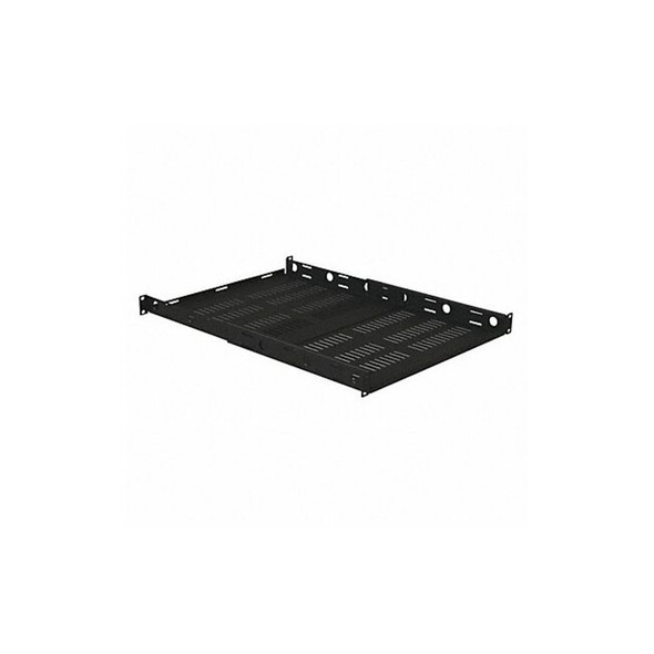 Video Mount Products 1U Vented Adjustable Four Post Rack Shelf ERS1U4P