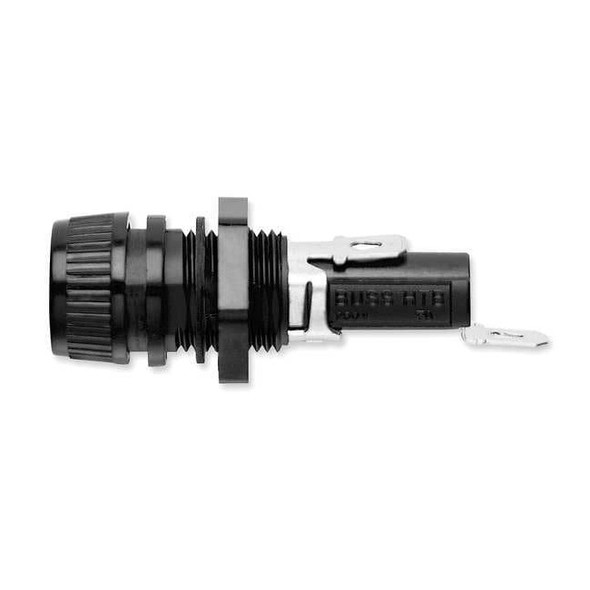 Fuse Holder, 0 to 20A Amp Range, 250V AC/DC Volt Rating, 1 Poles, Quick Connect