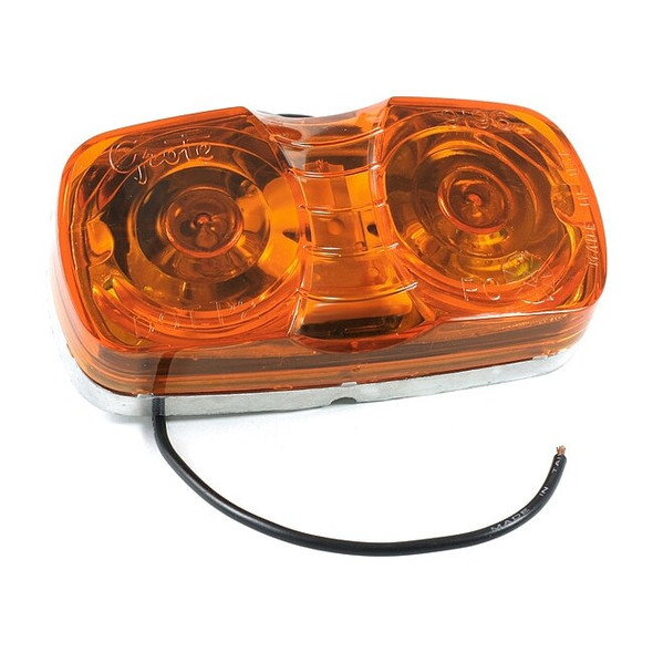 Grote Marker Lamp,Die Cast,Square Corner,Ylw 46783