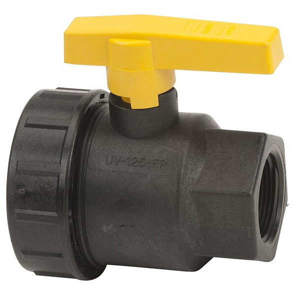 Banjo Manual 2-Way Ball Valve,NPT,Polypro UV125FP