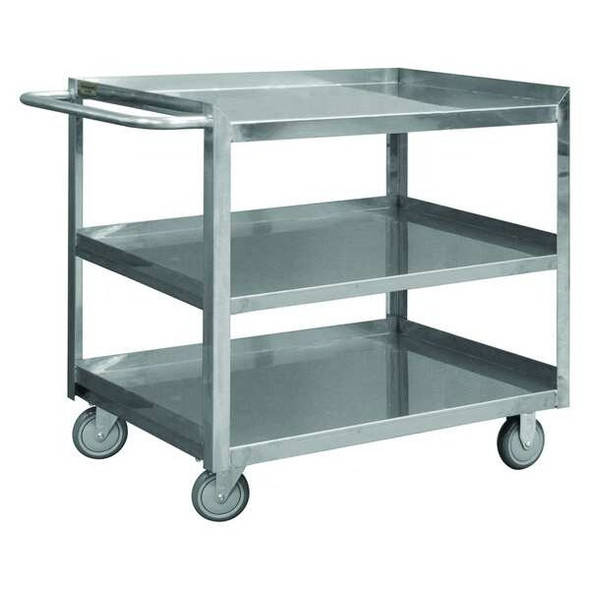 Manufacturer Varies Metal Shelf Cart,600 lb,SS SRSC12016243FLD4PU Manufacturer Varies Metal Shelf Cart,600 lb,SS SRSC12016243FLD4PU