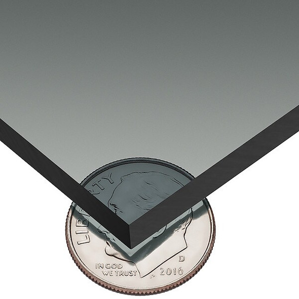 Gray Polycarbonate Sheet Stock 96" L x 48" W x 0.236" Thick