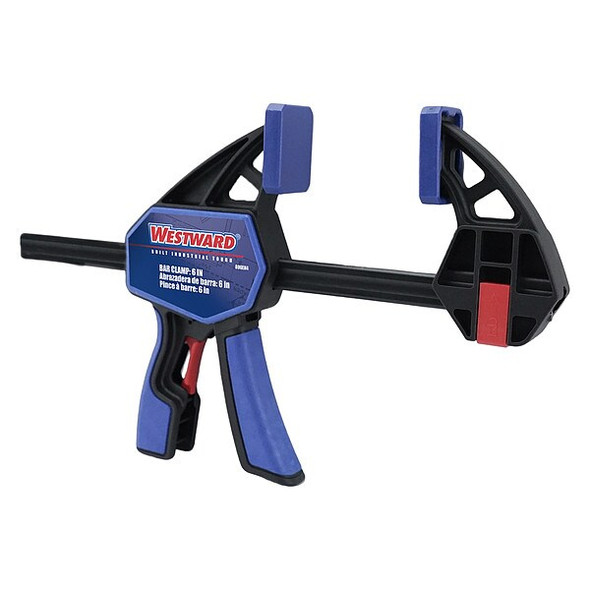 Westward Bar Clamp,Steel,Standard Rail,300lb,80mm 806EN4