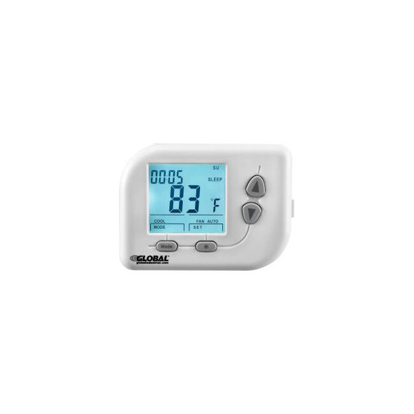 Global Industrial Non-Programmable Thermostat Heat Cool Off Auto 24 VAC