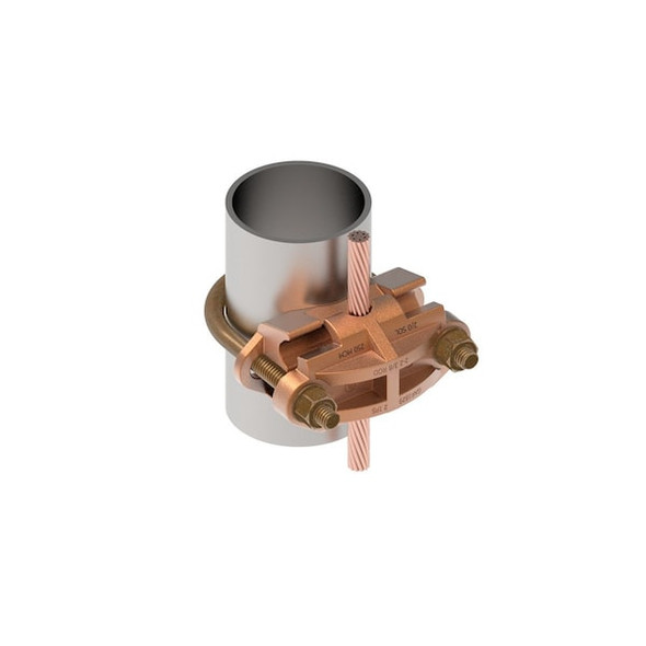 Burndy Connector,Copper,Overall L 4.25in GAR1826 Burndy Connector,Copper,Overall L 4.25in GAR1826
