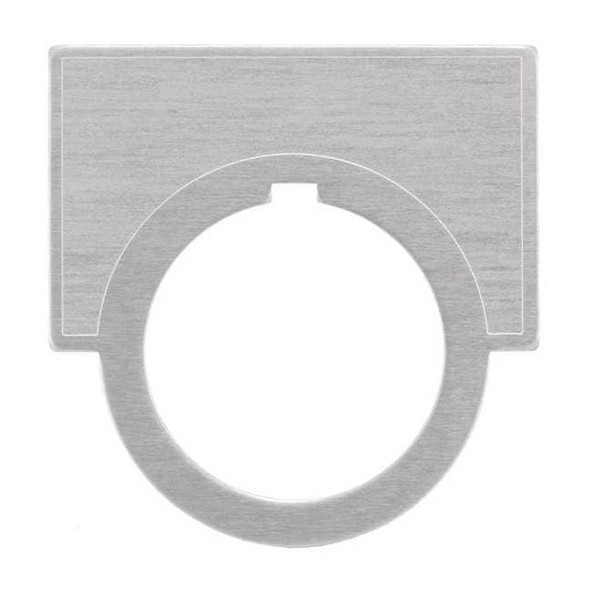 Siemens LegendPlate,EmergencyStp,Red,HalfRound 52NL16R
