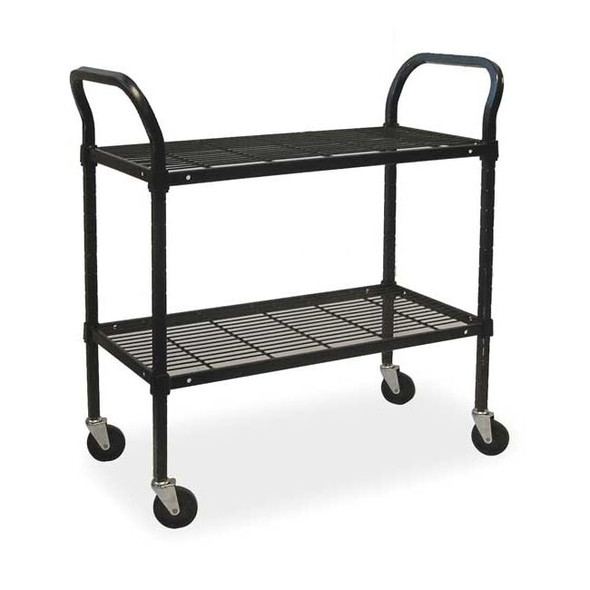 Manufacturer Varies Wire Cart,2 Shelf,36x24x39,Black 2HDH9