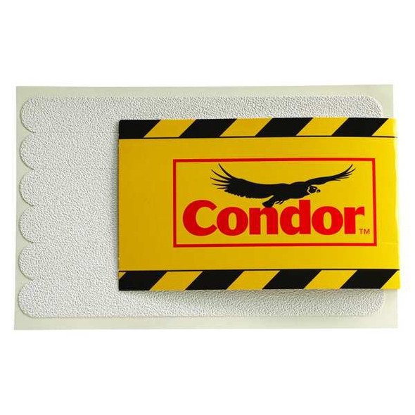 Condor Anti-Slip Tread,7-1/2"L,White,3/4"W,PK12 GRAN1378 Condor Anti-Slip Tread,7-1/2"L,White,3/4"W,PK12 GRAN1378