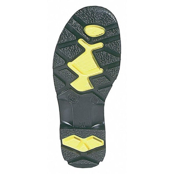 Servus Men's Servus Pro(R) Rubber Boot, Steel Toe, 15" Height, Gray, 8 75101-8
