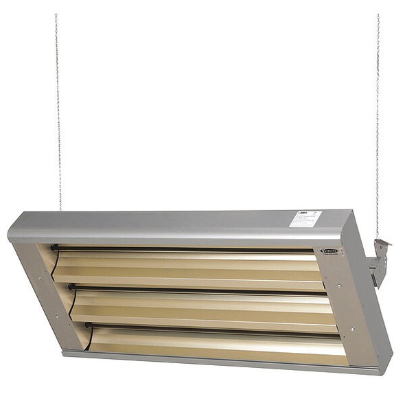 Electric Infrared Heater, 1 or 3 Phase, Aluminum, 480V AC