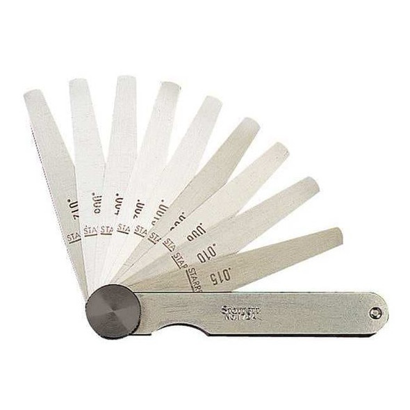 Starrett Tapered Feeler Gauge Set,Dim Type Metric 173MAT
